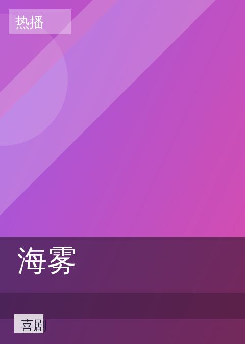 《海雾》喜剧海报图